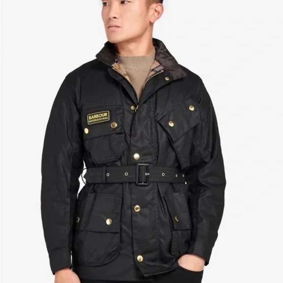 Barbour International Original Waxed Cotton Jacket M - Picture 3 of 15